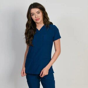 MedGear Dark Navy Blue Scrub Top